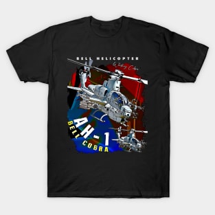 Bell Cobra AH1 USAF Attack Helicopter T-Shirt